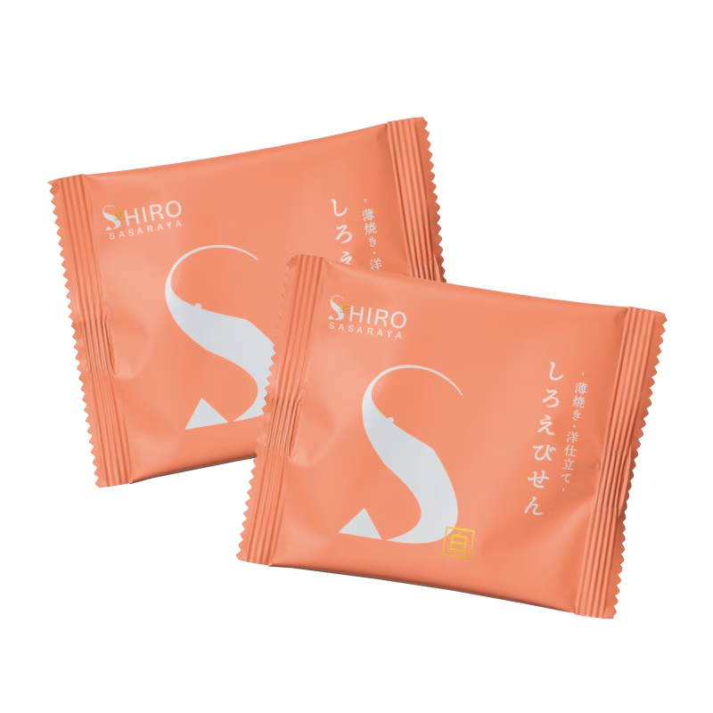 Shiro Sasaraya Whtie Shrimp Crackers (15-Piece Set)