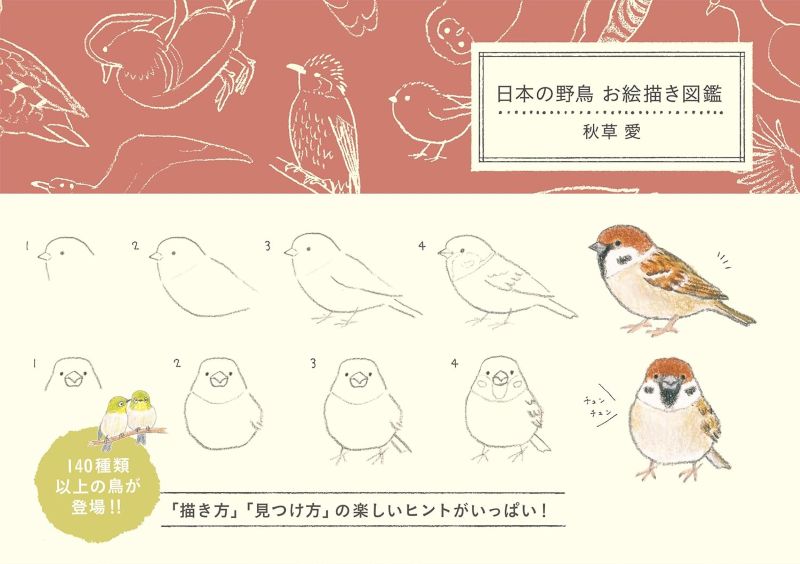 PREORDER  How to Draw Japan's Wild Birds: An Illustrated Guide