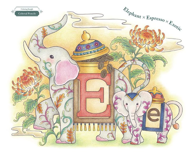 PREORDER ABC Animals and World of A to Z Coloring Book