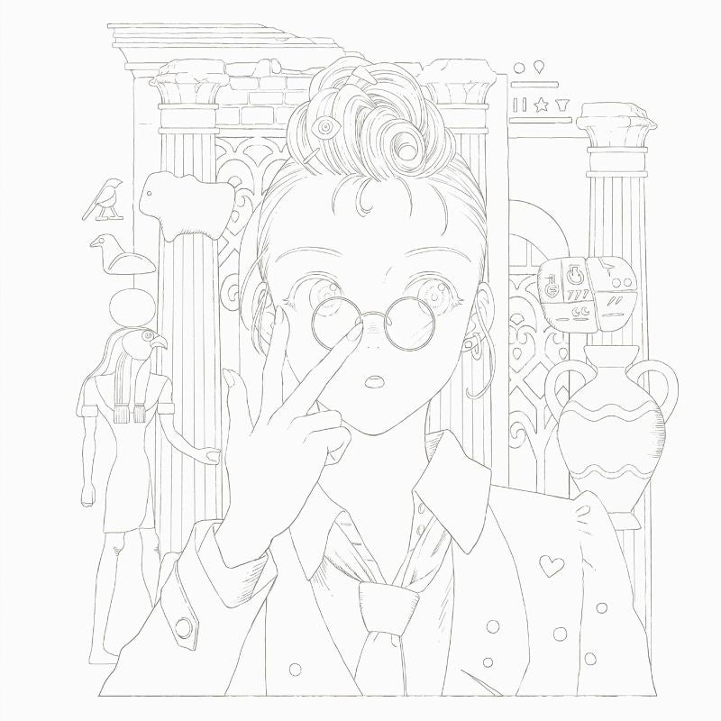 PREORDER The Imaginary Girls Museum: A Coloring Book by Kuroi Mori
