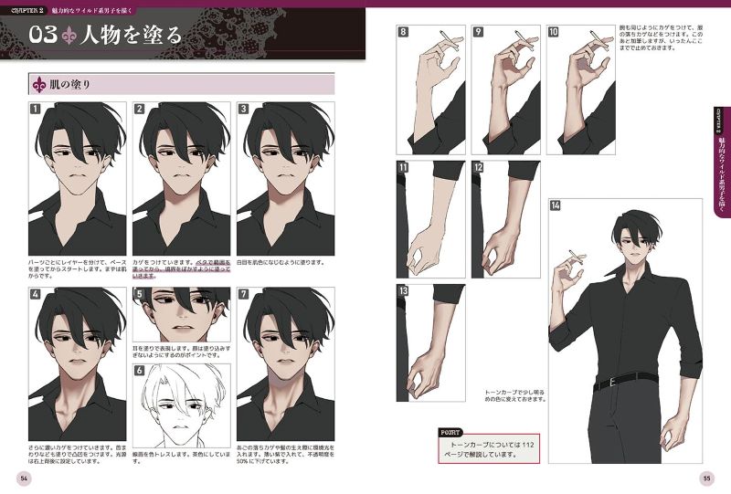 PREORDER Hobby Japan - How to Draw Attractive Male Characters: Accessories and Coloring Techniques