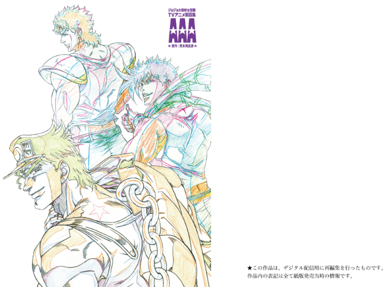 PREORDER AAA JoJo's Bizarre Adventure Animation Key Art Collection Vol. 1