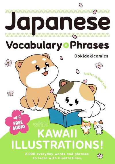 PREORDER Japanese Vocabulary & Phrases with Kawaii Illustrations