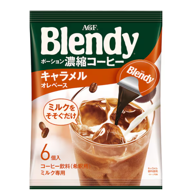 Ajinomoto AGF Blendy Caramel au lait Base (6 pieces)