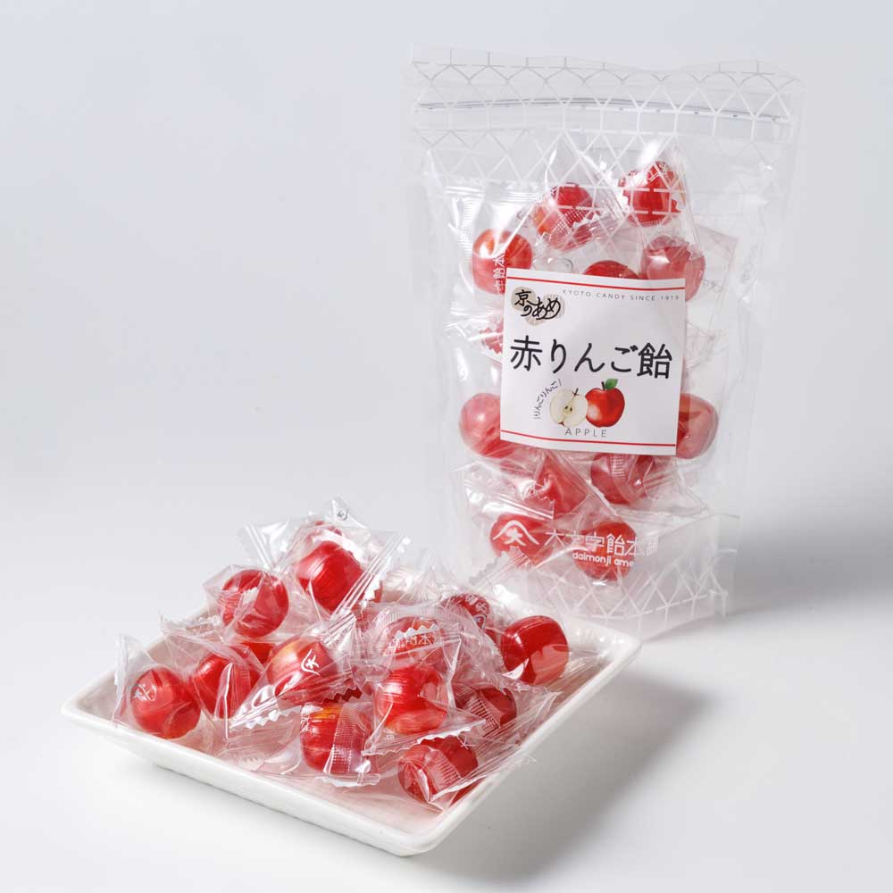 Daimonji Apple Drop Candy in Resealable Pouch