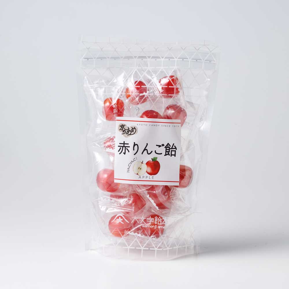 Daimonji Apple Drop Candy in Resealable Pouch