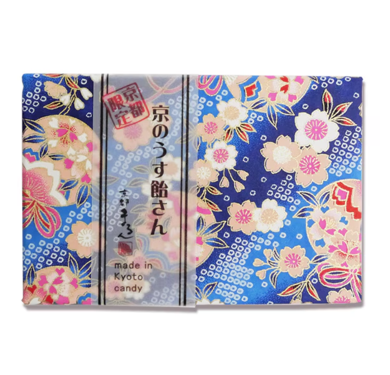 Kyoto Usu-Ame Candy in Floral Temari Box