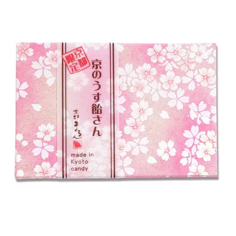 PREORDER Kyoto Marun Usu-Ame Peach, Grape, and Melon Candy in Sakura Box