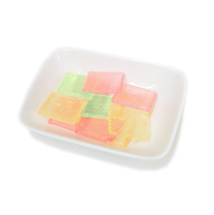 Kyoto Marun Lemon, Melon, and Peach Usu-Ame Candy in Colorful Box