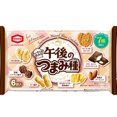 Kameda Seika Afternoon Snack Pack Rice Cracker and Almond Assortment