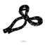LUPIS Black Polka Dot Shark Clip