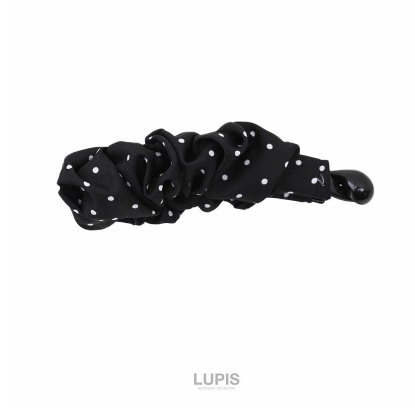 LUPIS Pleated Polka Dot Banana Clip