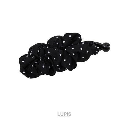LUPIS Pleated Polka Dot Banana Clip