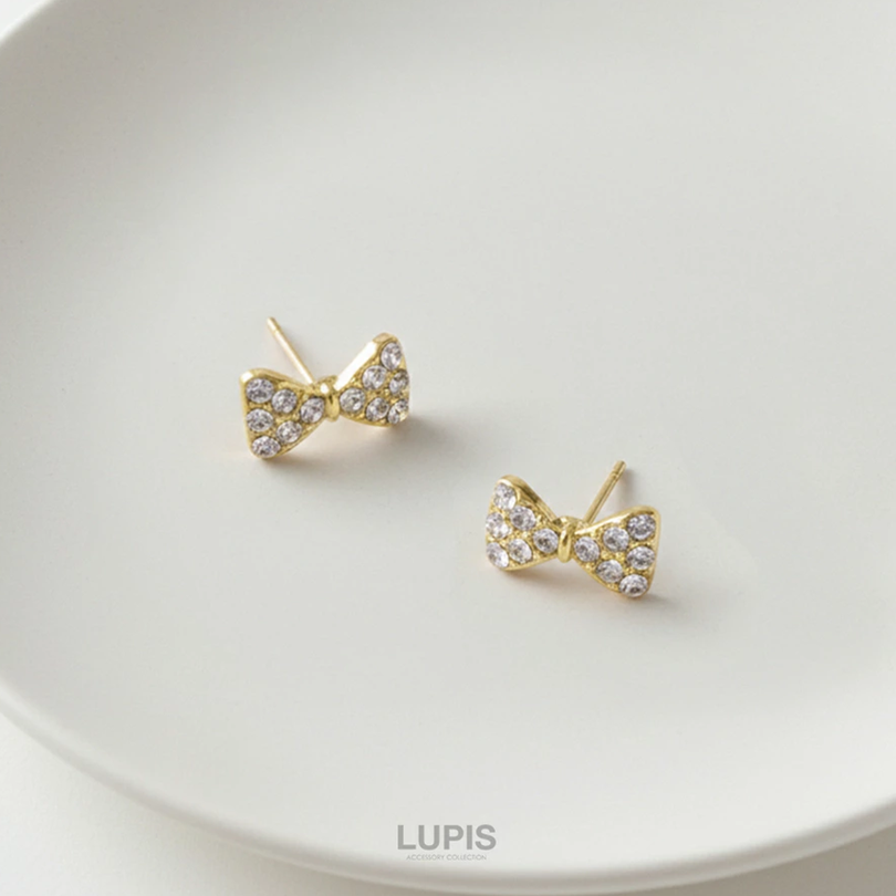 LUPIS Petite Ribbon Stud Earrings