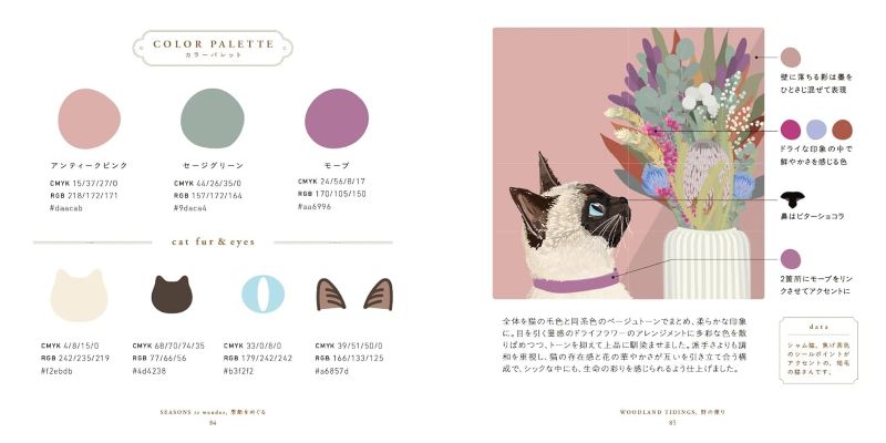 PREORDER Cat Color Palette: A Journey Through the Seasons and the World
