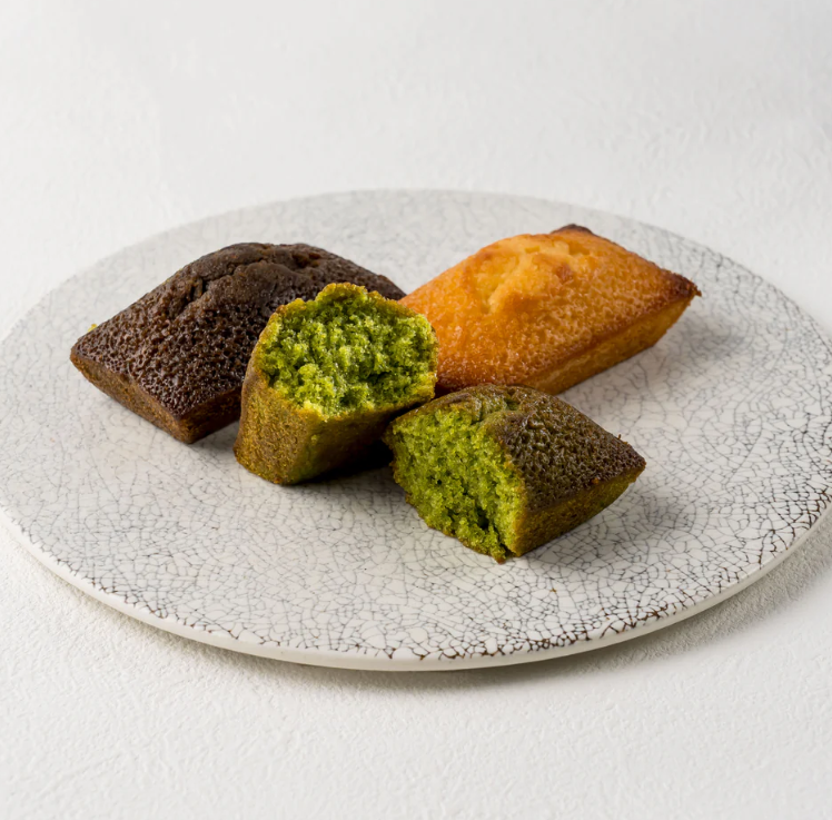 Hayashiya Matcha, Hojicha, and Brown Butter Financiers (3 pieces)