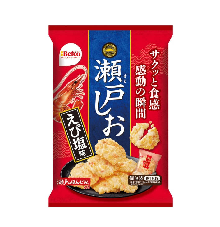 PREORDER Befco Seto Shio Puffed Shrimp Crackers