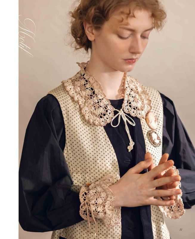 PREORDER Antique-Style Crochet Lace Collars & Cuffs