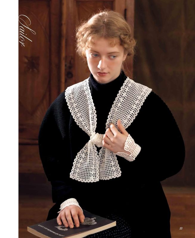 PREORDER Antique-Style Crochet Lace Collars & Cuffs