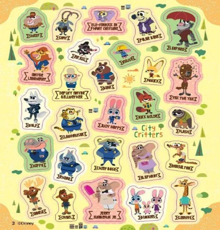 PREORDER Zootopia Complete Sticker Book