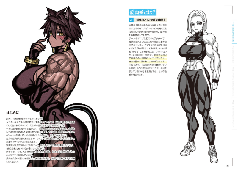 PREORDER How to Draw Muscle Girls for Beginners: Mastering Attractive Muscle Points