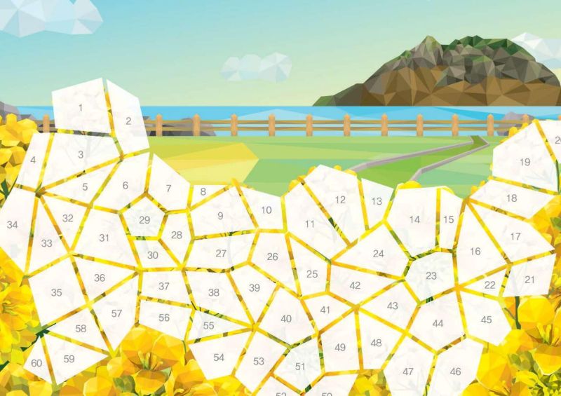 PREORDER Sticker Puzzle Book: A Scenic Walk Guided by Flowers