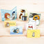 PREORDER mofusand Reusable Healing Washi Tape Style Deco Stickers & Memo Book (with Original Stand)