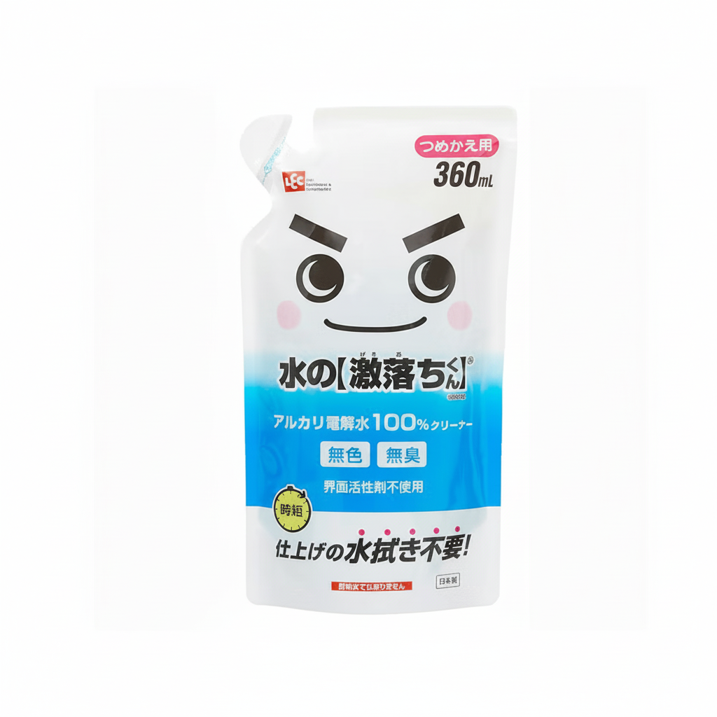 LEC Geki Ochi-kun Alkaline Water Cleaning Solution Refill (360 ml)
