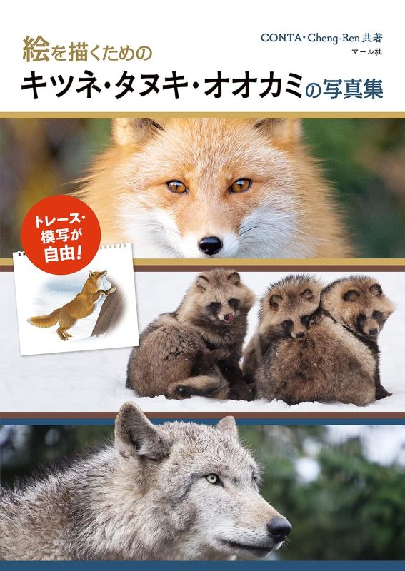 PREORDER Fox, Raccoon Dog & Wolf Photo Reference Book for Artists