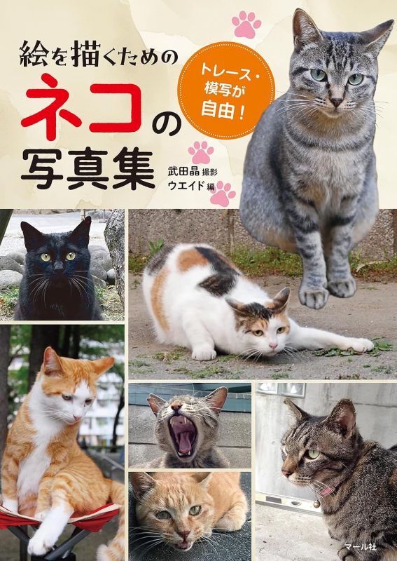 PREORDER Cat Photo Reference Book for Artists: Free to Trace & Copy