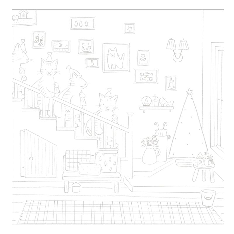 PREORDER Little Happiness in Pastel Town Coloring Book