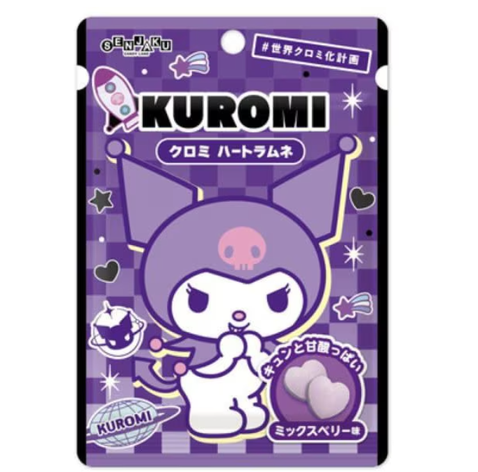 Senjakuame Kuromi Heart Ramune Candy