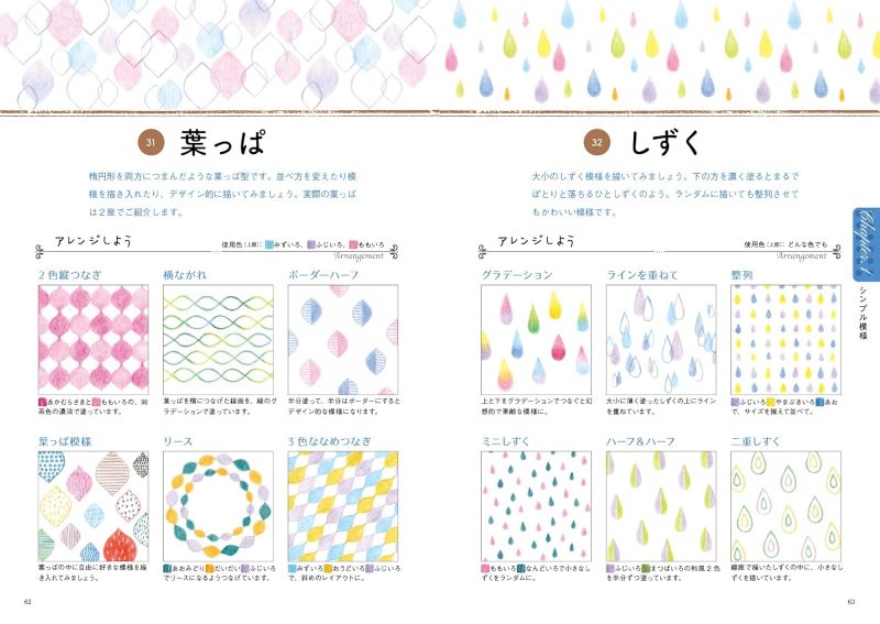 PREORDER 100 Pattern Illustration Ideas with Colored Pencils