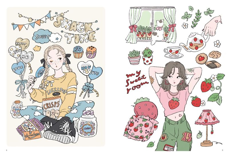PREORDER Chiyaki's Fashion Coloring Book