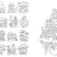 PREORDER Little Treasure Box: A Coloring Book Full of Mini Motifs
