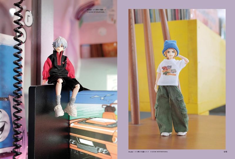 PREORDER  1/12 Scale Male Doll Clothes Book: 24 Designs, 92 Everyday Real Clothes