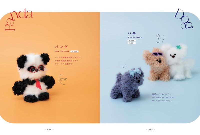 PREORDER morudoll Cute Animal Moru Dolls Made with Pipe Cleaners