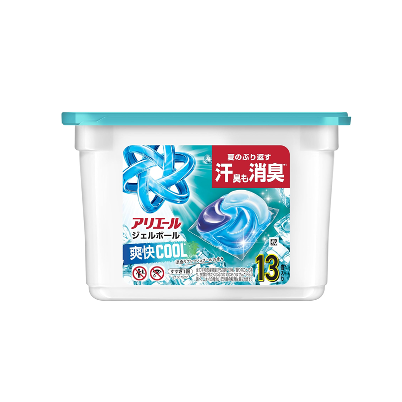 P&G Ariel Gel Ball Refreshing Cool Laundry Detergent Pods (13 Pods)