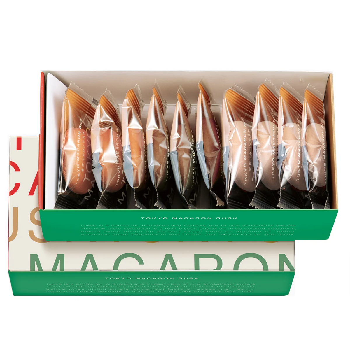 PATISSERIE WISHBON Tokyo Macaron Rusk NEXT – 10-Piece Gift Box