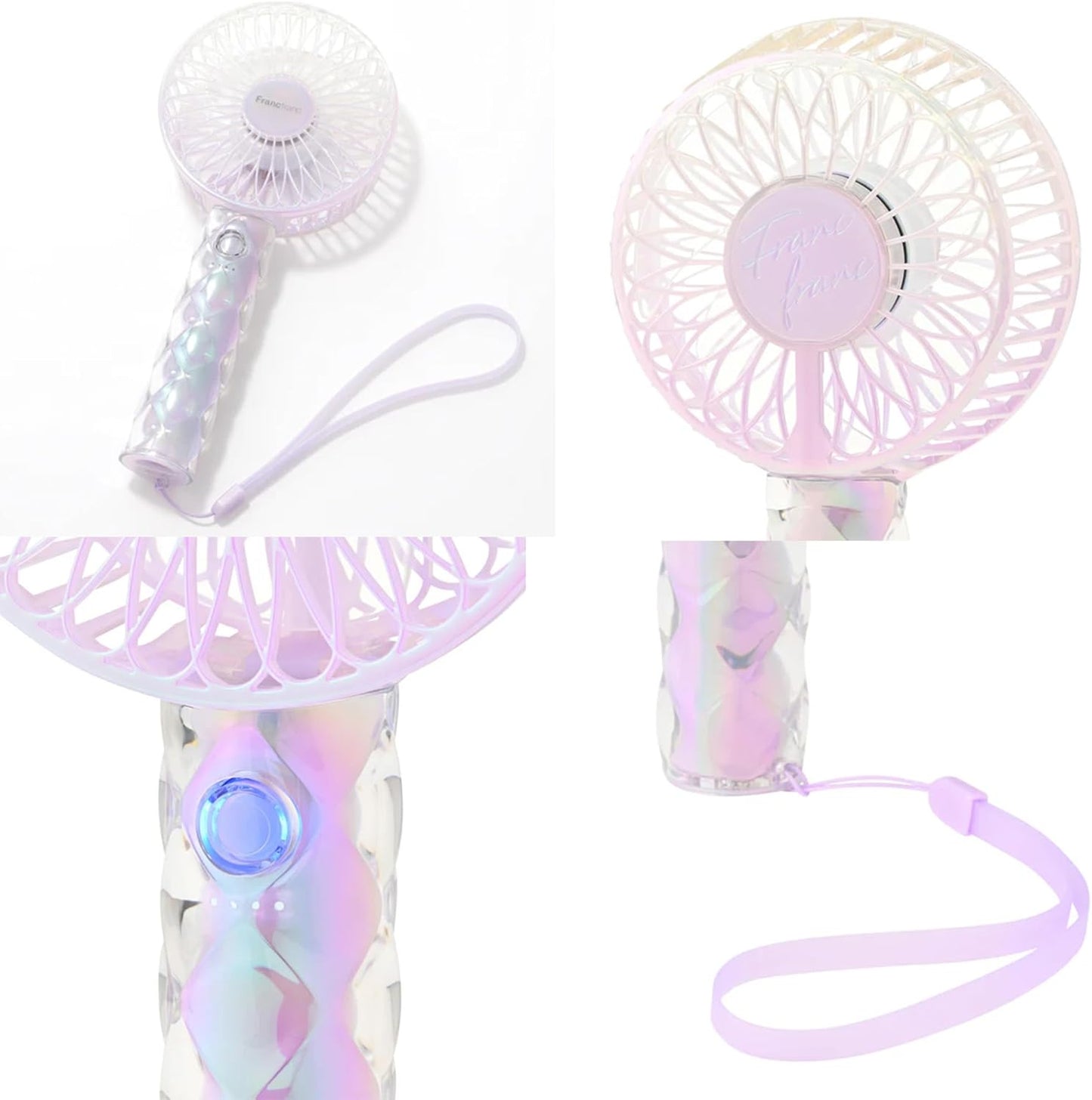 PREORDER Francfranc Frais Handy Fan (Purple Gel Quit)