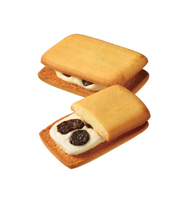 Bourbon Raisinne Rum Raisin Cream Sandwich Cookies