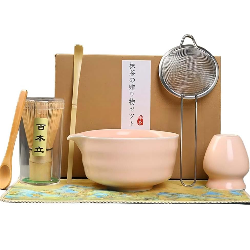 Japanese Matcha Tea Ceremony Set – 7-Piece Matcha Whisk Set