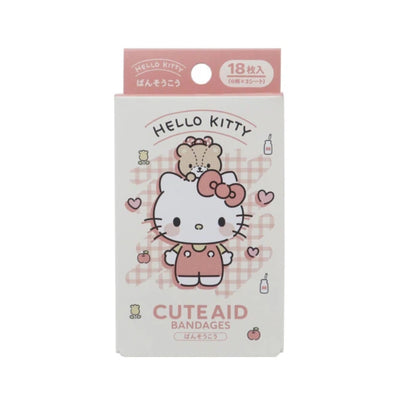 Hello Kitty CUTE AID Adhesive Bandages 4 – 18 Pieces