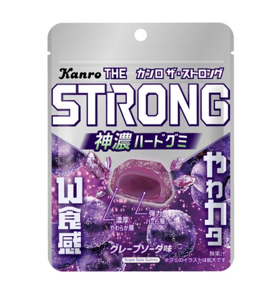 Kanro The Strong Gummy – Grape Soda, 70g