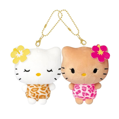 Sanrio Hello Kitty &amp; Mimmy Plush Twin Keychain