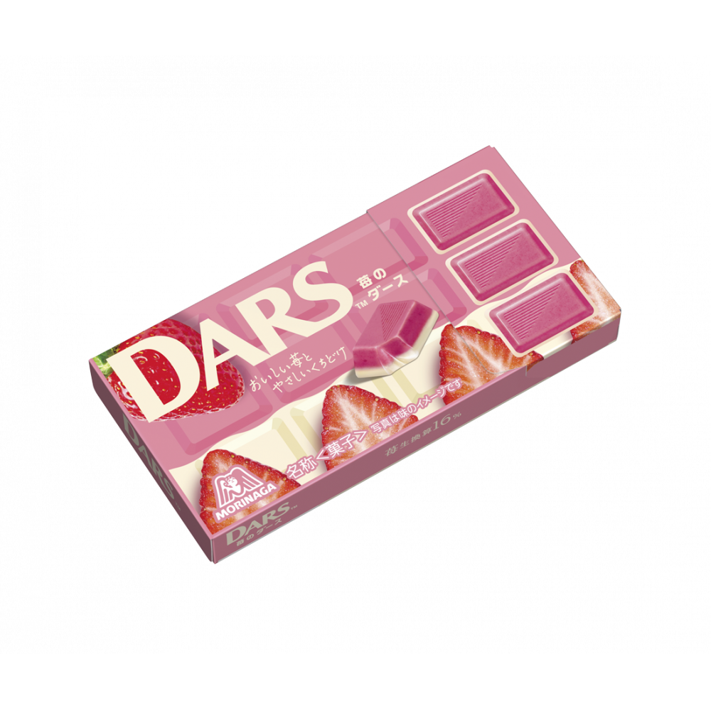 Morinaga DARS Strawberry/Premium Praline Almond Chocolate