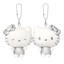 Sanrio Hello Kitty Mimmy Silver Metallic Magnetic Plush Keychain