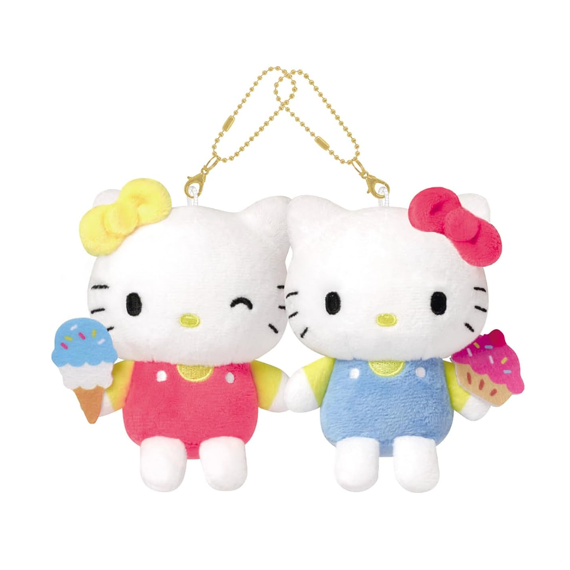Sanrio Hello Kitty & Mimmy Nico Plush Keychain Collection