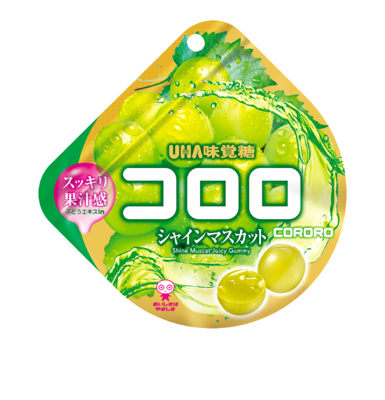 UHA Mikakuto Kororo Shine Muscat Gummy Candy 48g