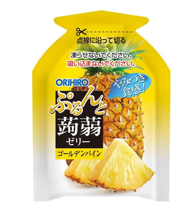 Purun-to Konjac Jelly Pouch Golden Pineapple